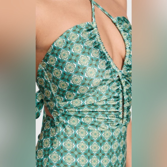 NWT MINKPINK Cintia One Piece Sz Large (US 8) Greenery Adjustable - Picture 3 of 9